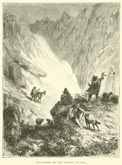 Herders van de Sierra Nevada door Edouard Riou